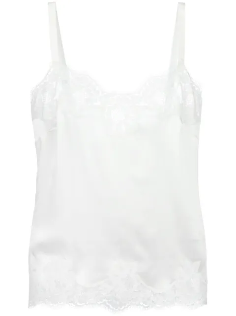 Dolce & Gabbana lace trim camisole White O7A00TFUADG