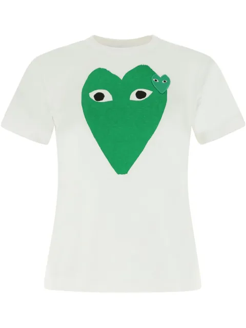 Comme Des Garçons Play logo-print T-shirt White P1T059