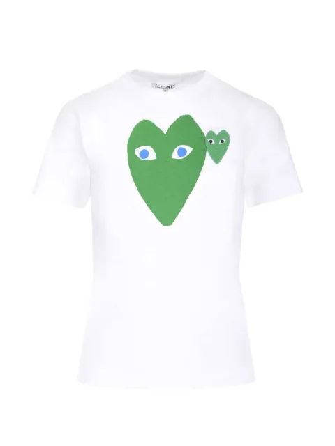 Comme Des Garçons Play logo print T-shirt White P1T089