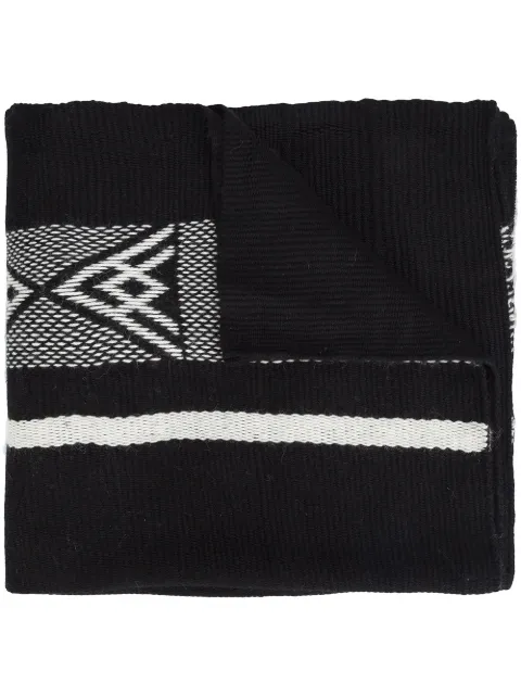VOZ 'Diagonal' shawl Black VS01