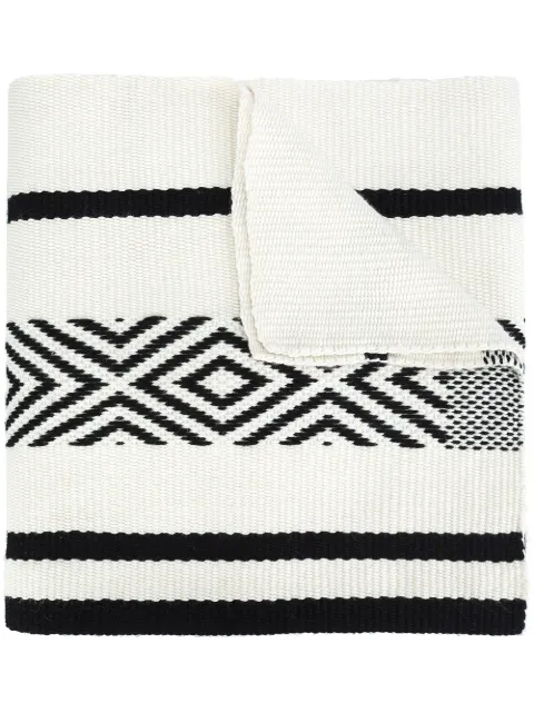VOZ Comunidad merino-wool scarf White VS06