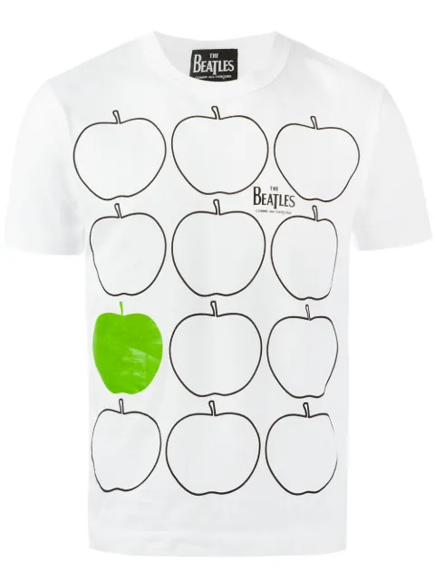 Comme Des Garçons 'apples' print T-shirt White VET003