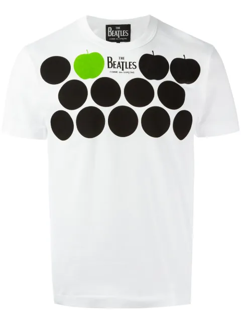 Comme Des Garçons dots print T-shirt White VDT004