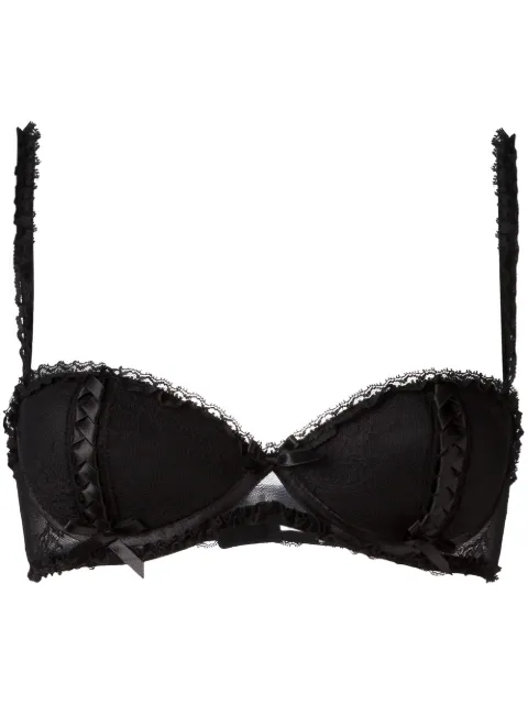 Folies By Renaud Carla Noir lace trimmed bra Black 2836B