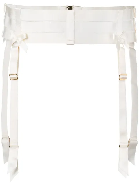 Bordelle strap suspender belt Neutrals IVORYSTRAPSUSPENDERBELT