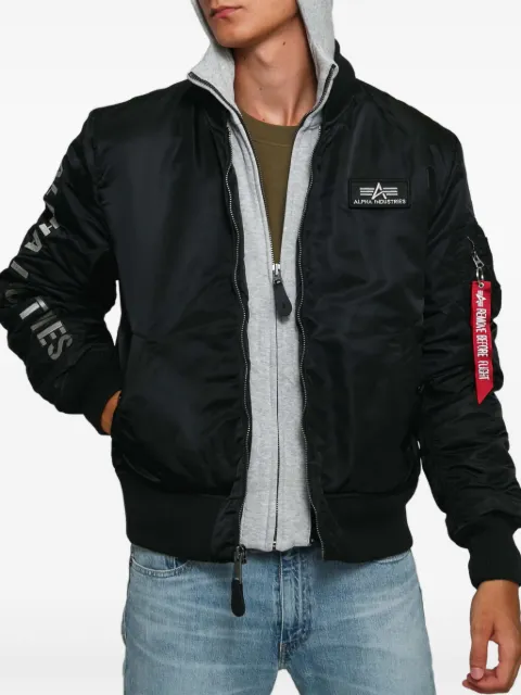 Alpha Industries hooded bomber jacket Black 133104