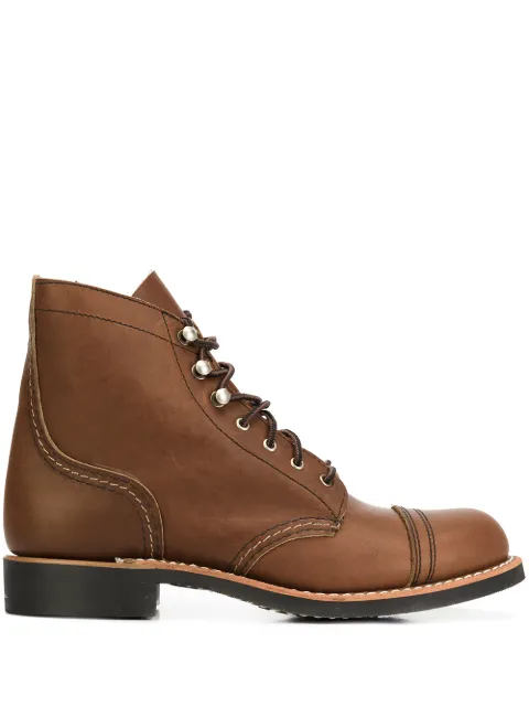 Red Wing Shoes lace up ankle boots Brown 3365