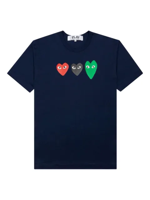 Comme Des Garçons Play heart-print T-shirt Blue P1T165