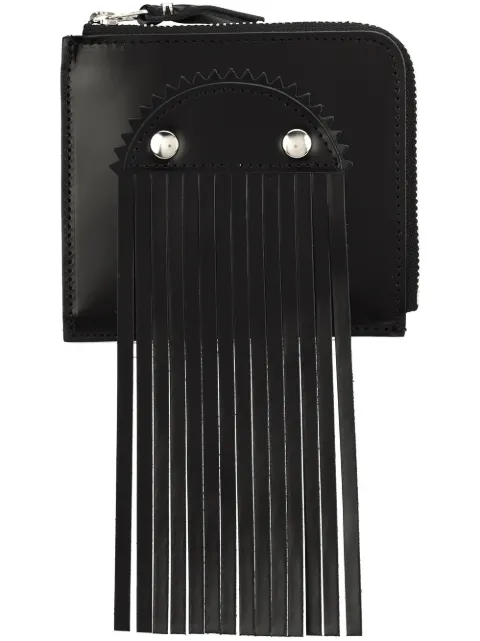 Comme Des Garçons Wallet fringed cardholder Black SAJ12310