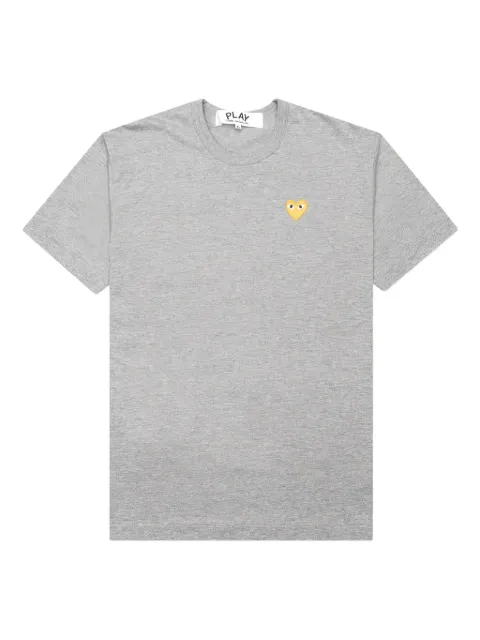 Comme Des Garçons Play heart-patch T-shirt Grey P1T216