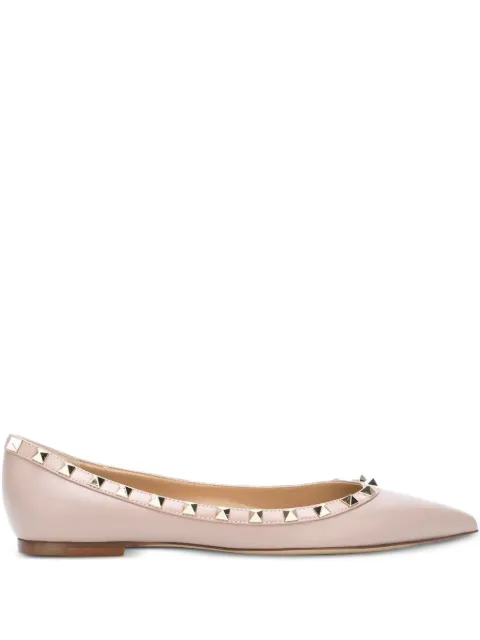 Valentino Garavani Rockstud ballerina shoes Pink WS0403VOD