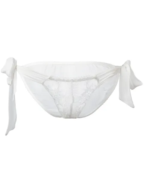 Gilda & Pearl Ava tie-side knickers White 0011