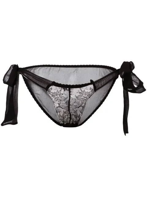 Gilda & Pearl Ava tie-side knickers Black 0011