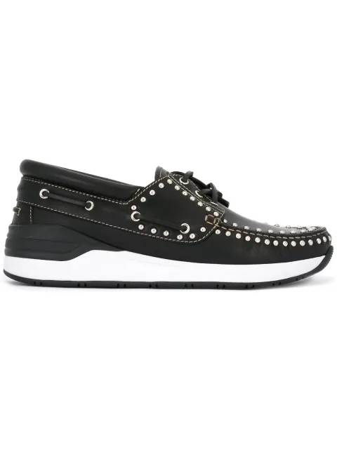 Givenchy studded boat shoes Black BM08176868
