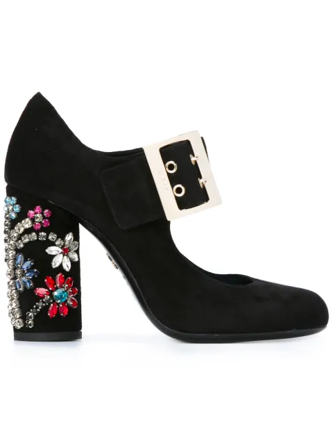 Lanvin embellished Mary Jane pumps Black FWSHFPD2KIRIH16