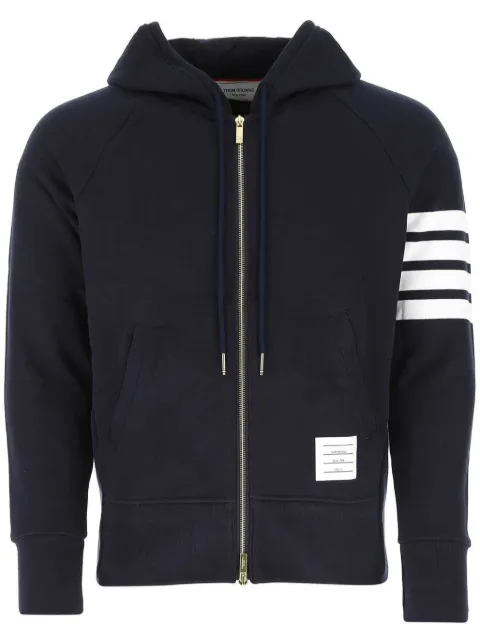Thom Browne 4-Bar zip-up hoodie Blue MJT022H00535
