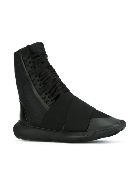 Y-3 'Qasa Boot' hi-tops Black BB4802