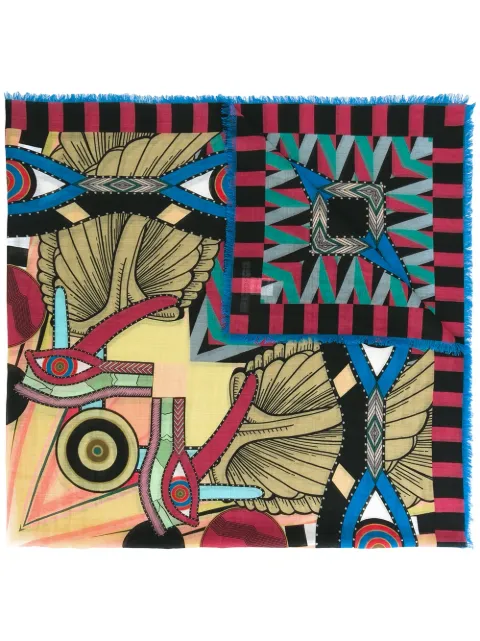 Givenchy abstract print scarf Multicolour BG02449879