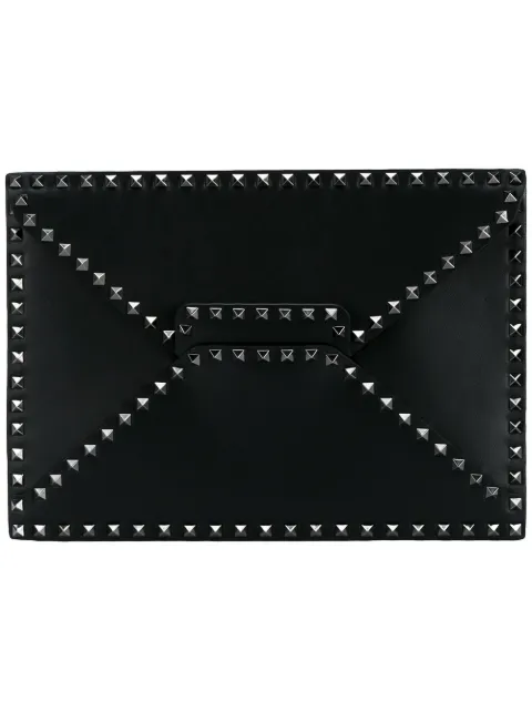 Valentino Garavani Rockstud Untitled clutch bag Black YB0100VN8