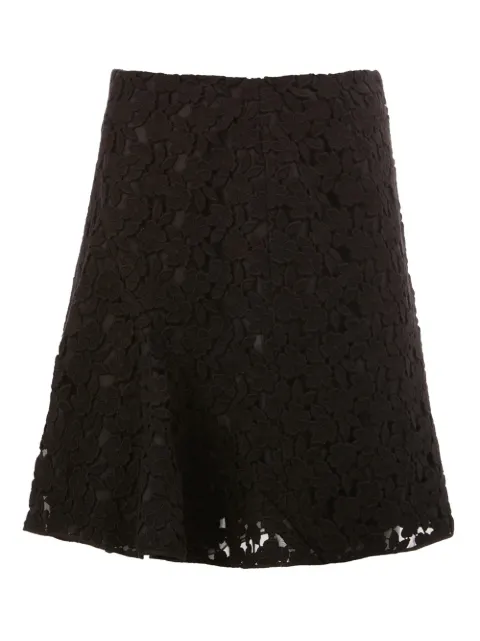 Giambattista Valli lace pleated skirt Black A16PV4022