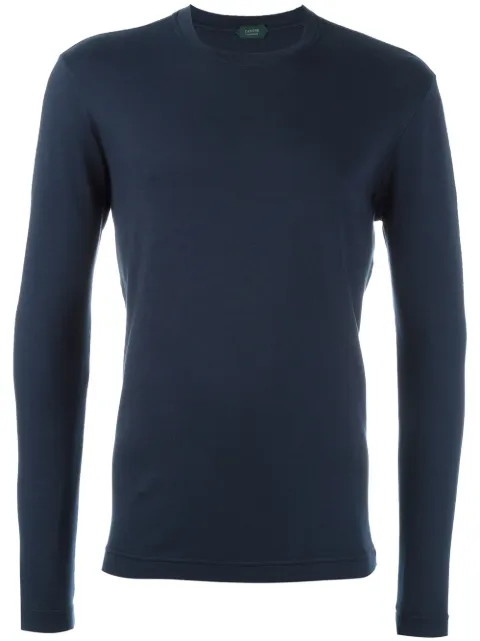 Zanone classic sweatshirt Blue 811926ZY370