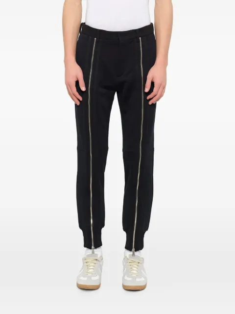 Juun.J zipped-detail track pants Black JC6921P145