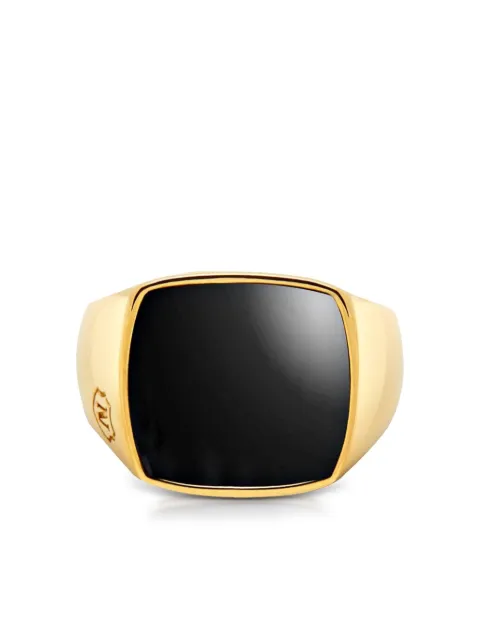 Nialaya Jewelry onyx cocktail ring Gold MRING015