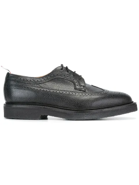 Thom Browne Longwing leather brogues Black MFD002B00198