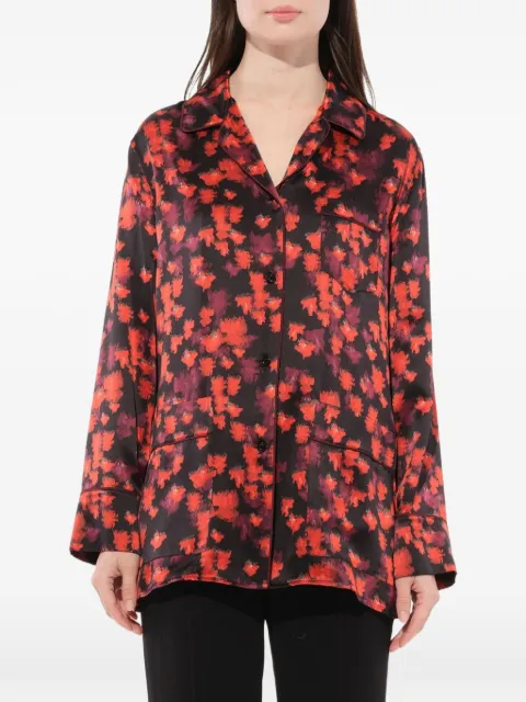 Givenchy abstract floral print shirt Black 16X6008369