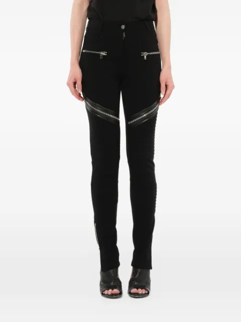Givenchy zip-detail skinny trousers Black 16A5707430
