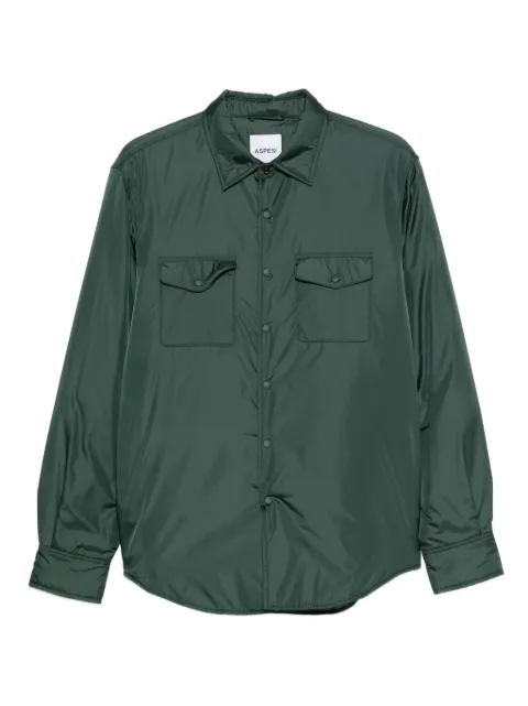 ASPESI 13 Piu padded shirt jacket Green W5II0297961