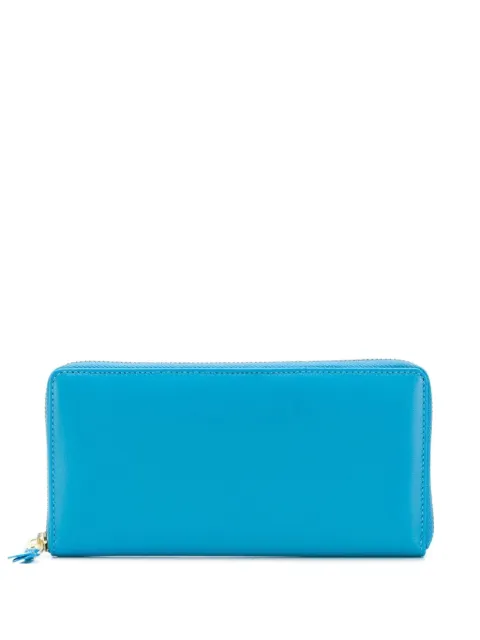 Comme Des Garçons Wallet zip-around leather wallet Blue SA0110