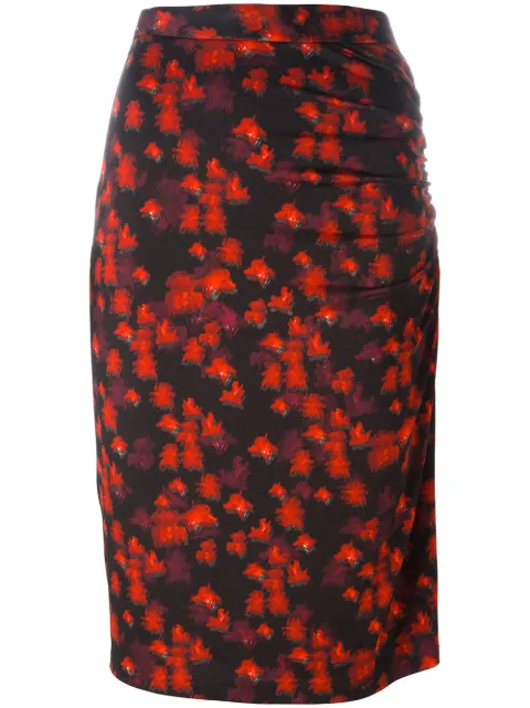 Givenchy abstract print skirt Red 16A4704462