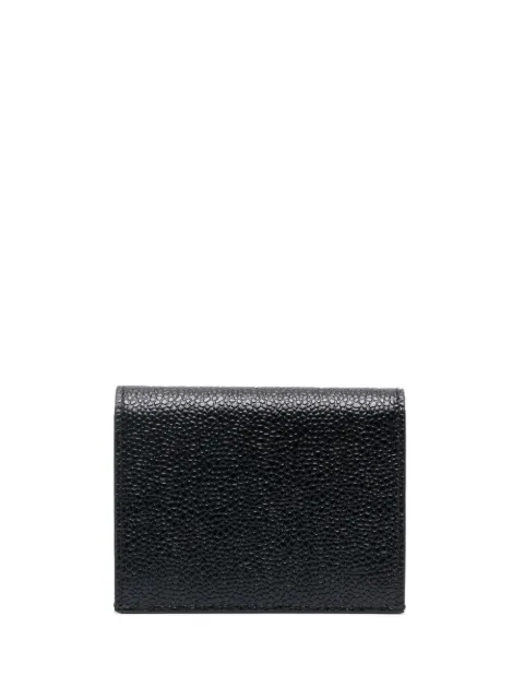 Thom Browne pebble-grain leather card holder Black MAW021L00198