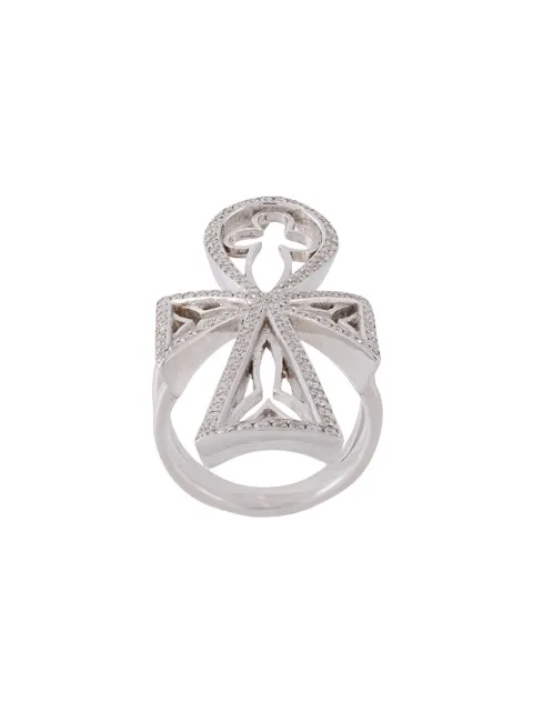 Loree Rodkin diamond maltese cross ring Metallic LR05