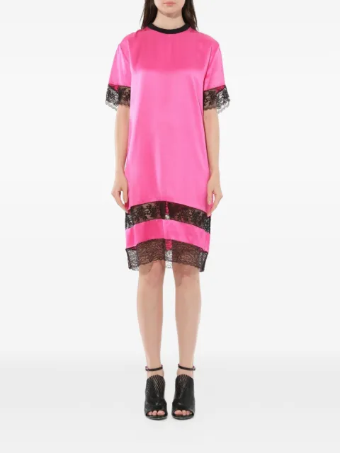 Givenchy lace panel T-shirt dress Pink 16A2026310