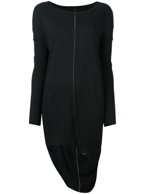 Thom Krom asymmetric long T-shirt Black WTS61