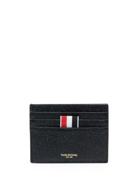 Thom Browne pebbled-leather card holder Black MAW031L00198