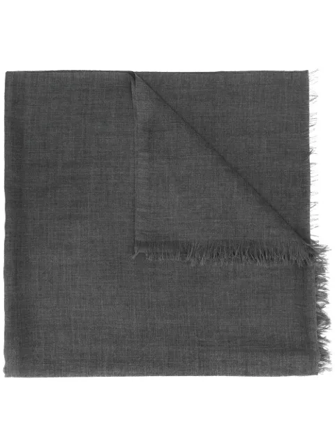 Brunello Cucinelli frayed edge scarf Grey MSC924059C079