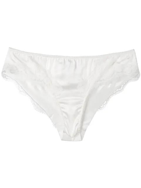 Dolce & Gabbana lace trim briefs White O2A02TFUADG
