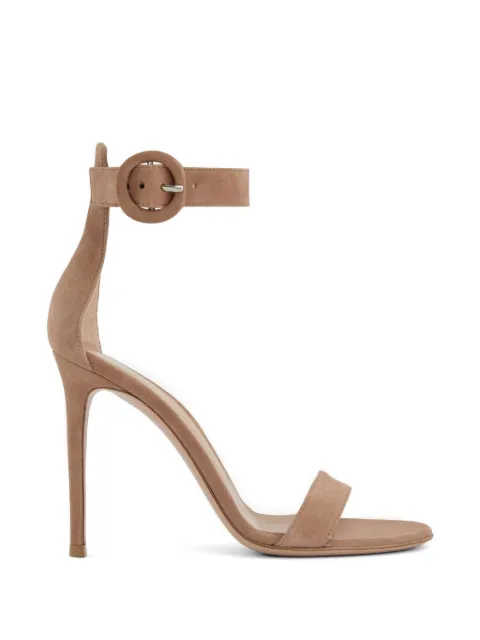 Gianvito Rossi Portofino ankle-strap sandals Neutrals G6109615RICCAM