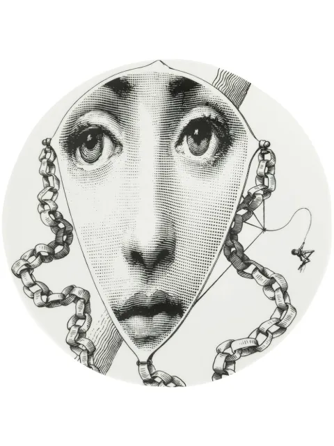 Fornasetti face plate Black PTVX289