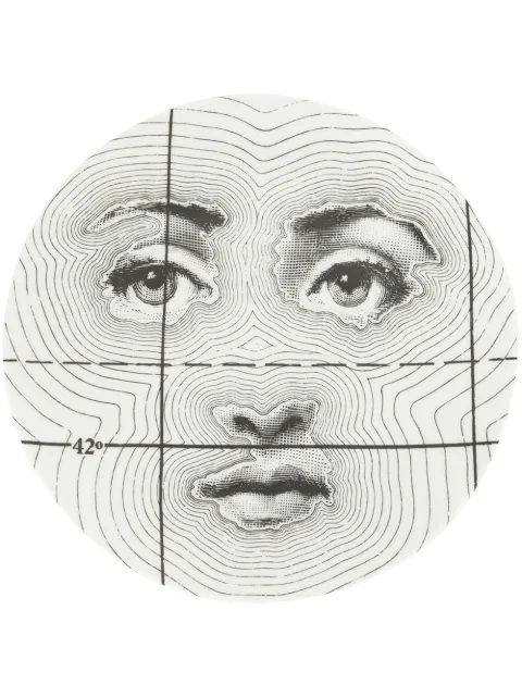 Fornasetti contour face plate Black PTVX099