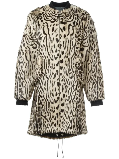 Giambattista Valli animal print coat Neutrals GBH26A00JKP0031