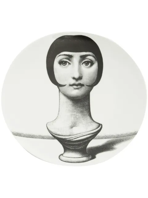 Fornasetti Tema e Variazioni wall plate White PTVX192