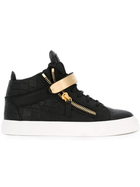 Giuseppe Zanotti side zip hi-top sneakers Black RW6014002