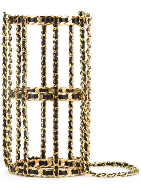 CHANEL Pre-Owned chain cage shoulder bag Metallic 94AA04252Y02023COL94305