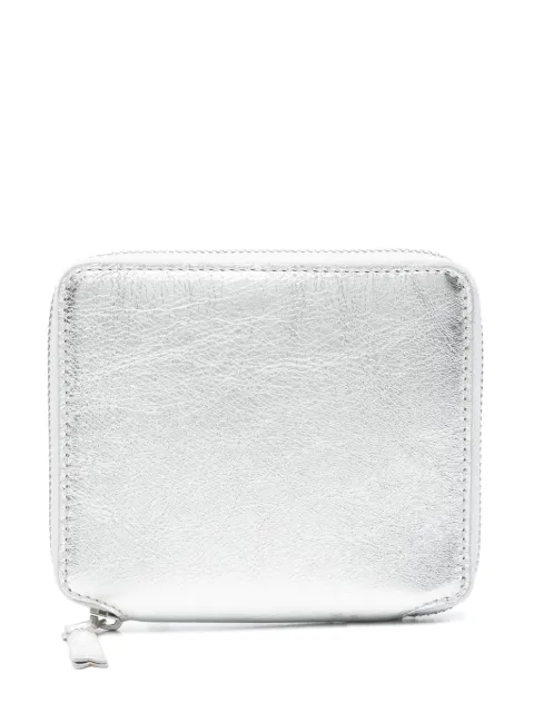 Comme Des Garçons Wallet metallic-effect wallet Silver SA2100G