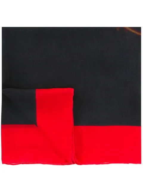 Givenchy skull and crossbones print scarf Black 16W9620950
