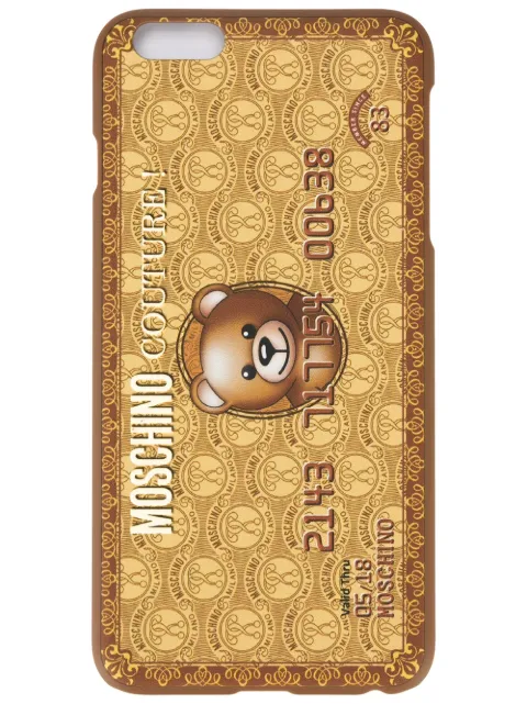 Moschino credit card iPhone 6 plus case Metallic B79838305
